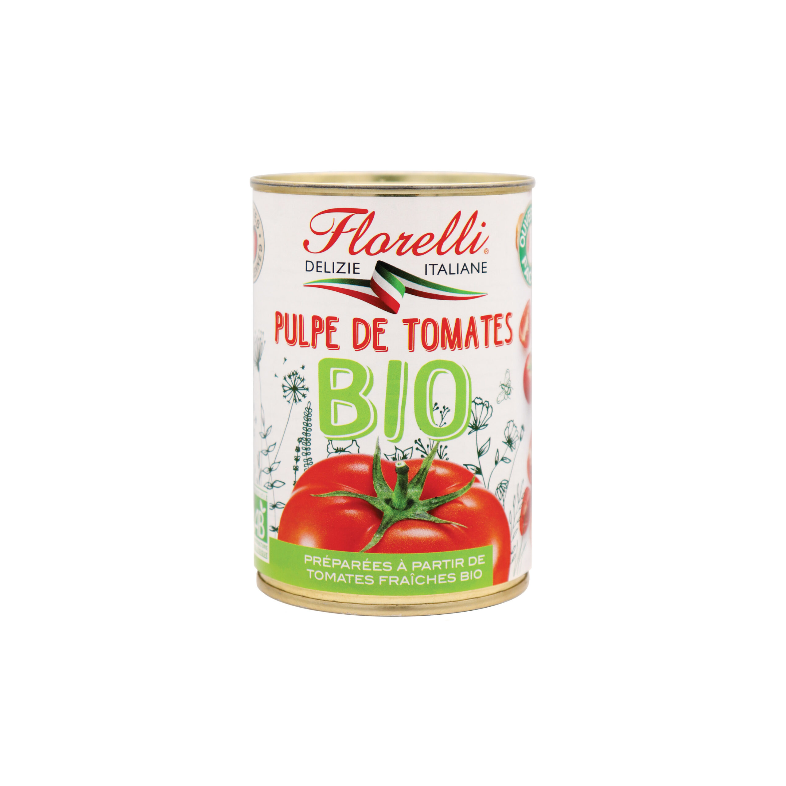 Pulpe de tomates bio 400g