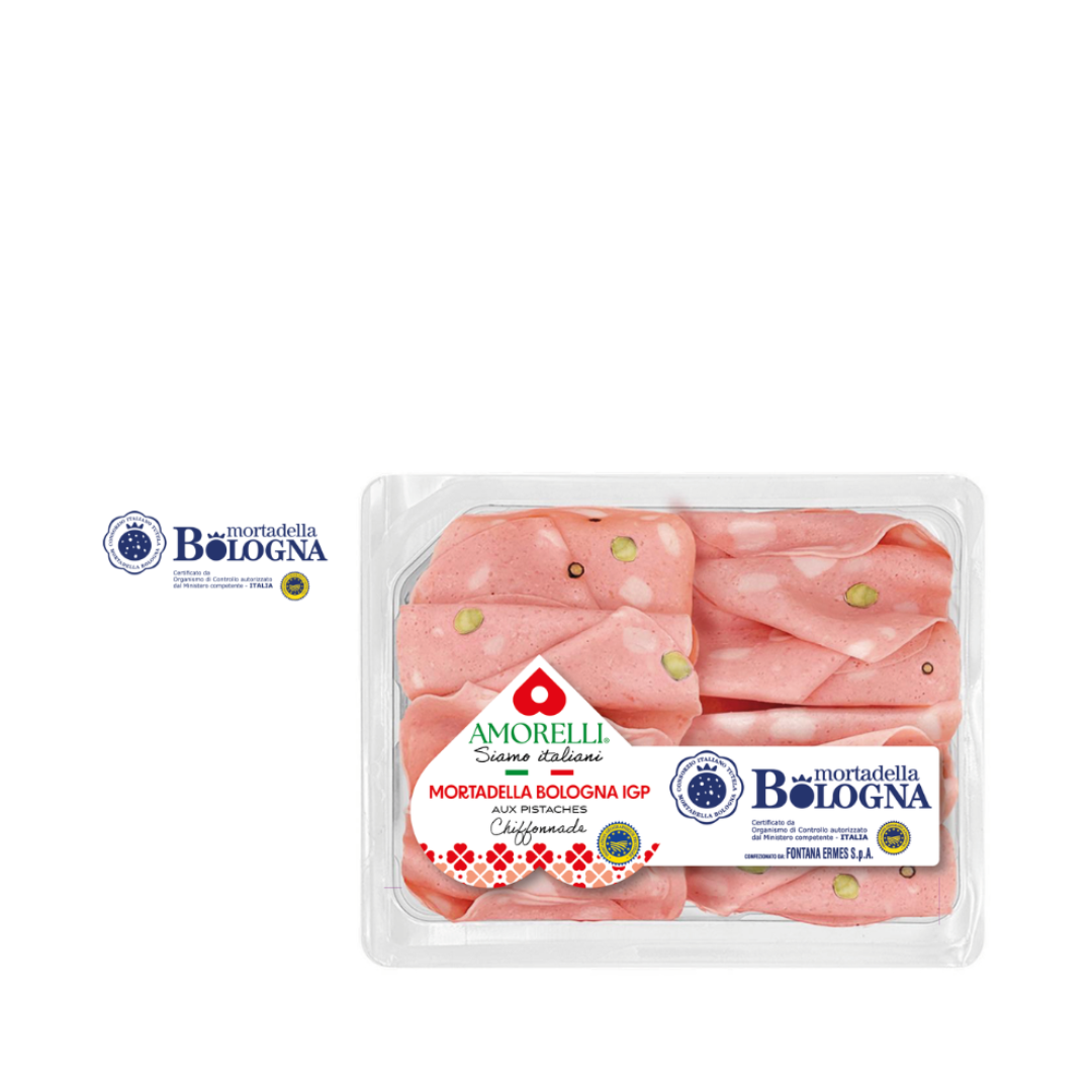 Mortadella Bologna IGP aux Pistaches Chiffonnade
