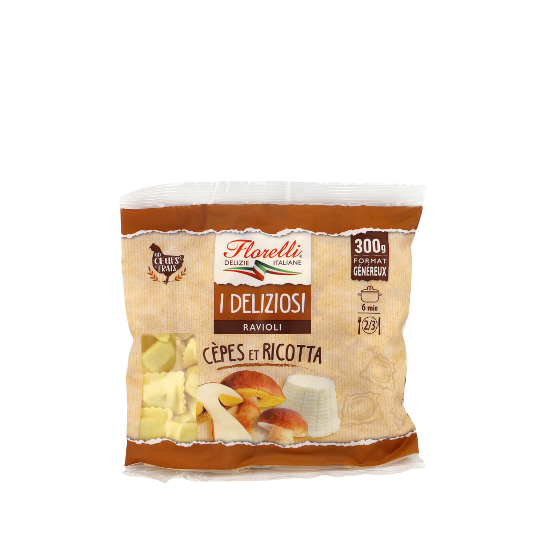 I Deliziosi Ravioli cèpes et ricotta