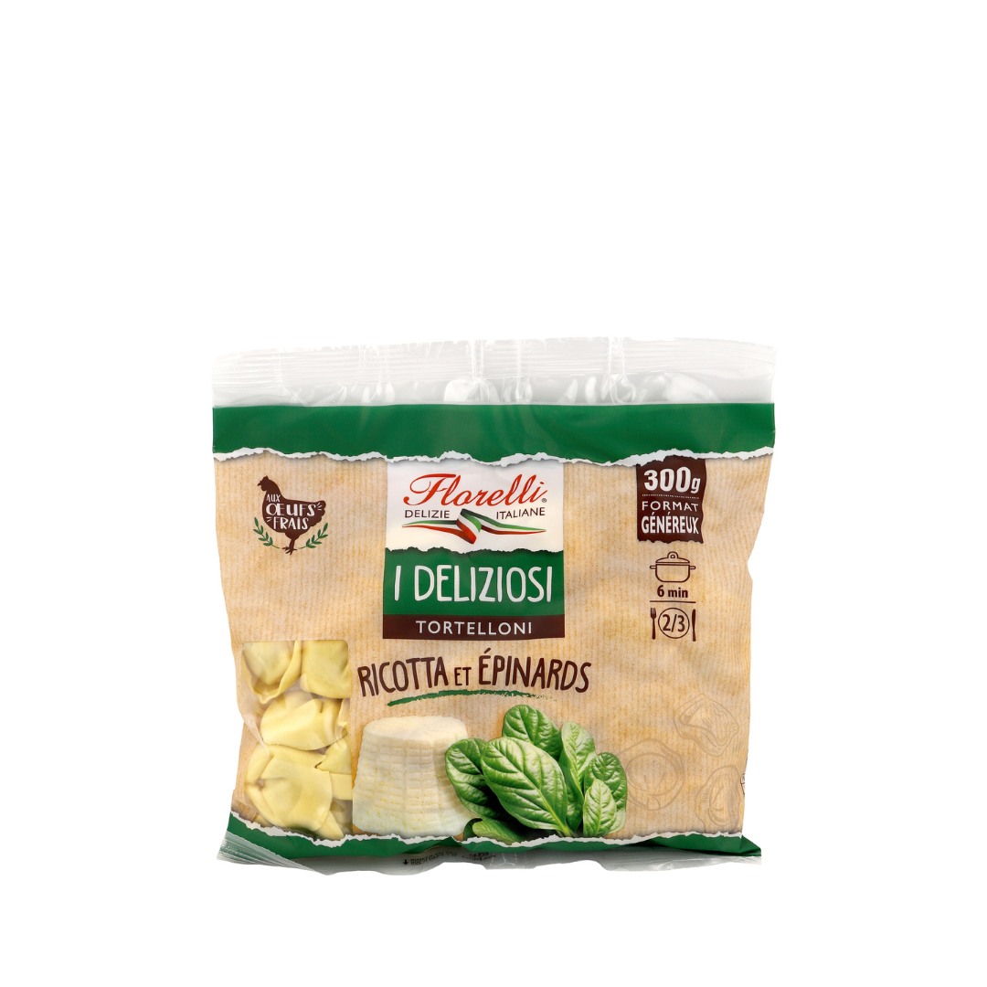 I Deliziosi Tortelloni ricotta et épinards